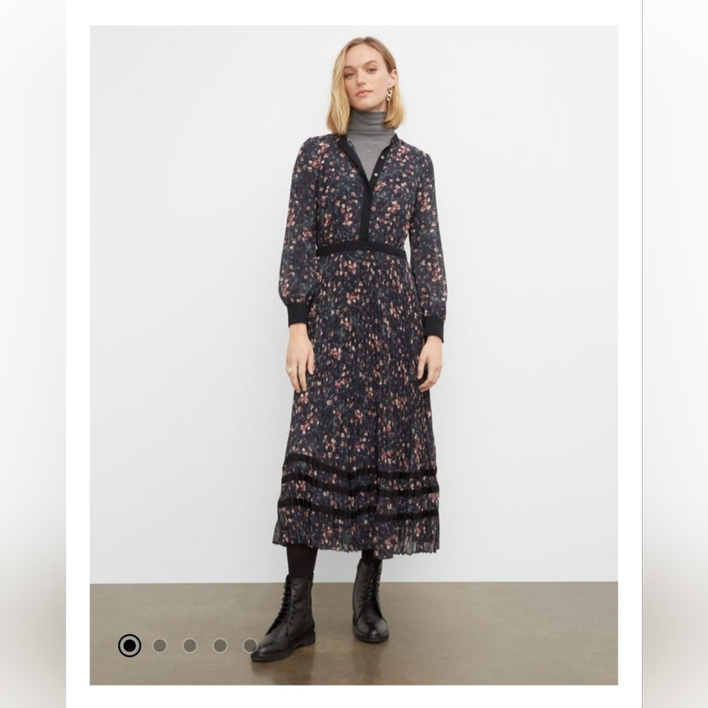 Club Monaco Pleated Shirt Dress - Size 6